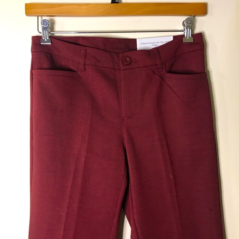 Christopher & Banks burgundy shaped fit Trouser Pants
